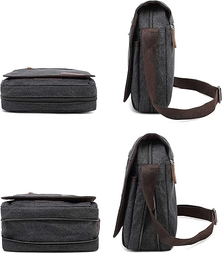 Vista 63 de Sechunk Vintage Canvas Messenger Cross body bag Shoulder bag