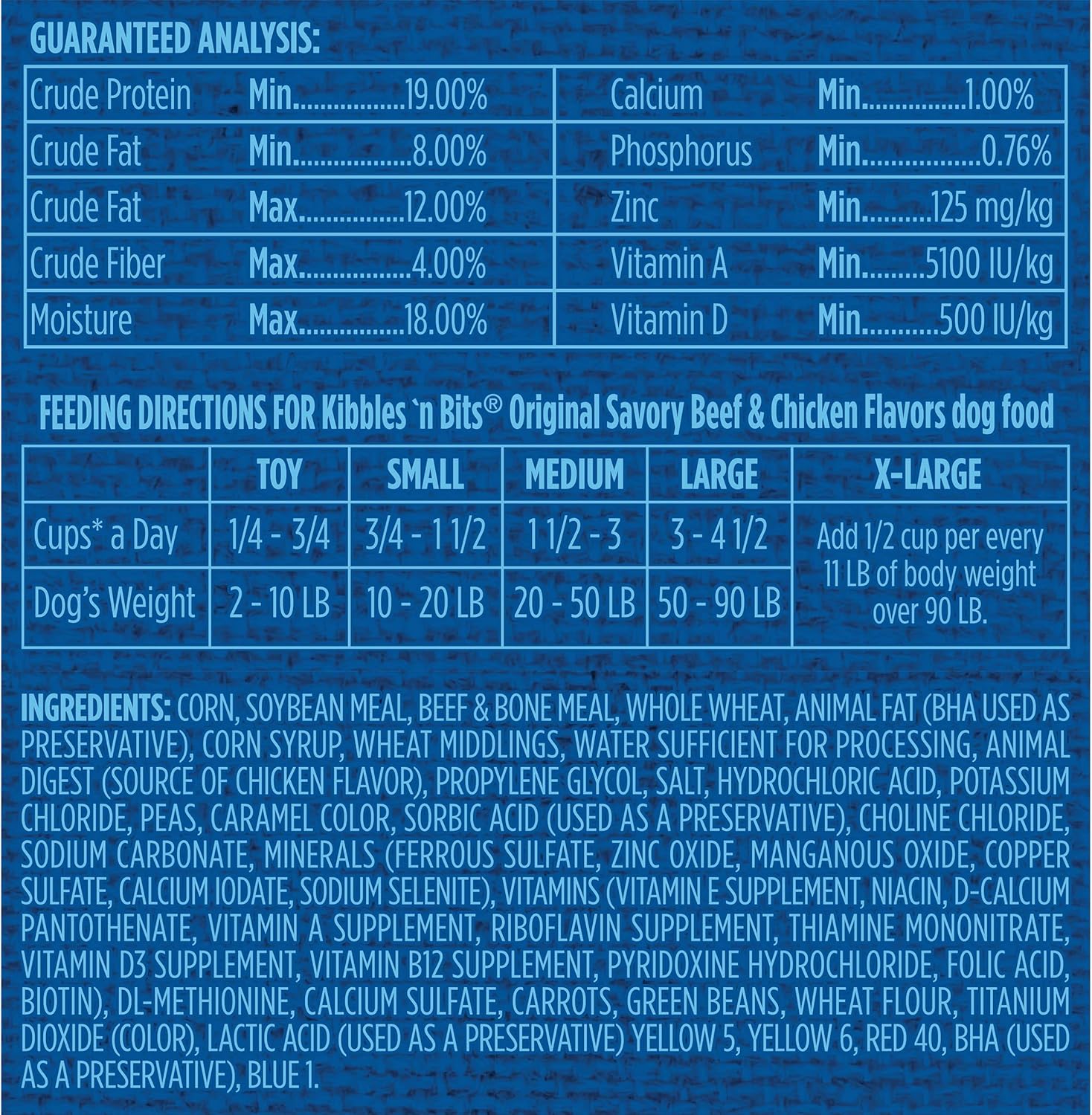 Kibbles 'n Bits Original Savory Beef & Chicken Flavor Dry Dog Food, 31-Pound