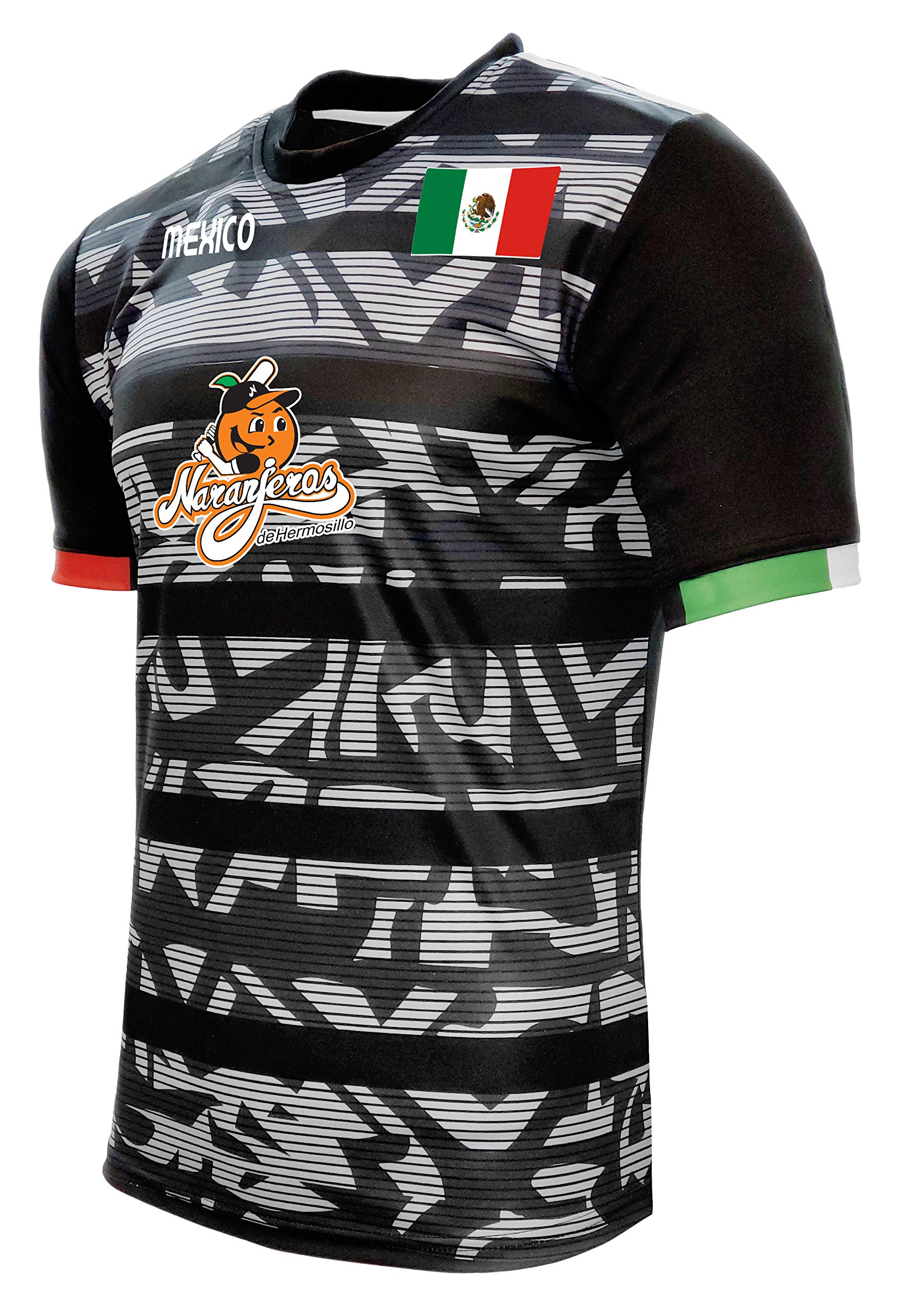 Jersey Mexico Naranjeros de Hermosillo 100% Polyester BlackGrey_Made in Mexico (Medium)