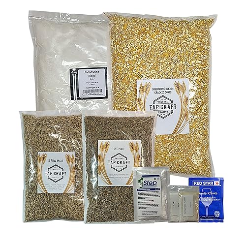Kit completo de puré y fermentación de maíz agrietado cebada malteada y centeno