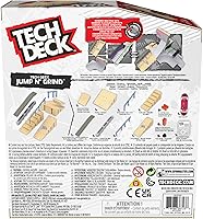 Vista 9 de Tech Deck, Jump N’ Grind X-Connect Park Creator, Customizable and Buildable Ramp Set with Exclusive Fingerboard, Kids Toy for Ages 6 and up