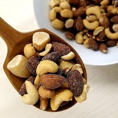 Miniatura 4 de Mixed Nuts Deluxe – Tostado y salado | Recipiente reutilizable de 32 onzas | Mezcla de aperitivos gourmet saludable con anacardos, almendras, nueces