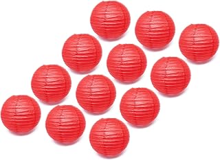 Bulk 12 Pack of 12" Large Wedding/Party/Baby Shower Chinese New Year Decoration Paper Lantern (Red)