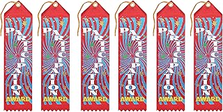 Beistle Participation Award Ribbons, 2 by 8-Inch, 6-Pack
