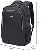 Mack Move MCC-505 Laptop Backpack, Professional Backpack, Computer Bag for Women and Men, 15.6 inch Notebook Bag, Black