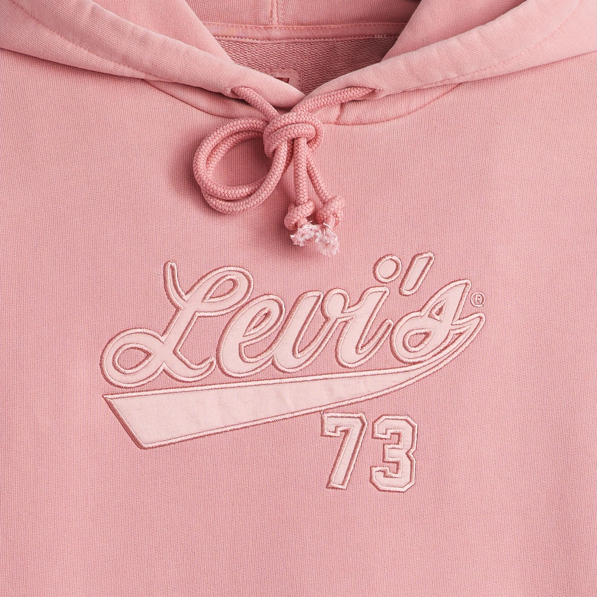 Levi's Mujer Sudadera Graphic Heritage de algodón con Bolsillo de Canguro