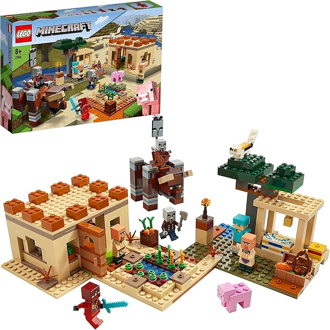 Amazon Co Jp レゴ Lego マインクラフト イリジャーの襲撃 おもちゃ