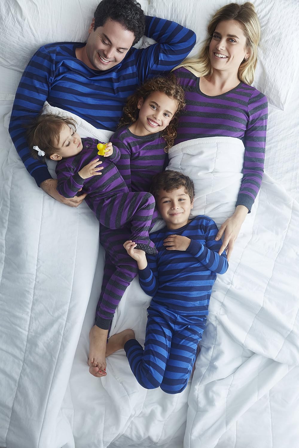 Leveret Kids Pajamas Boys & Girls Striped 2 Piece Pajama Set 100% Cotton (Size 2-14 Years)