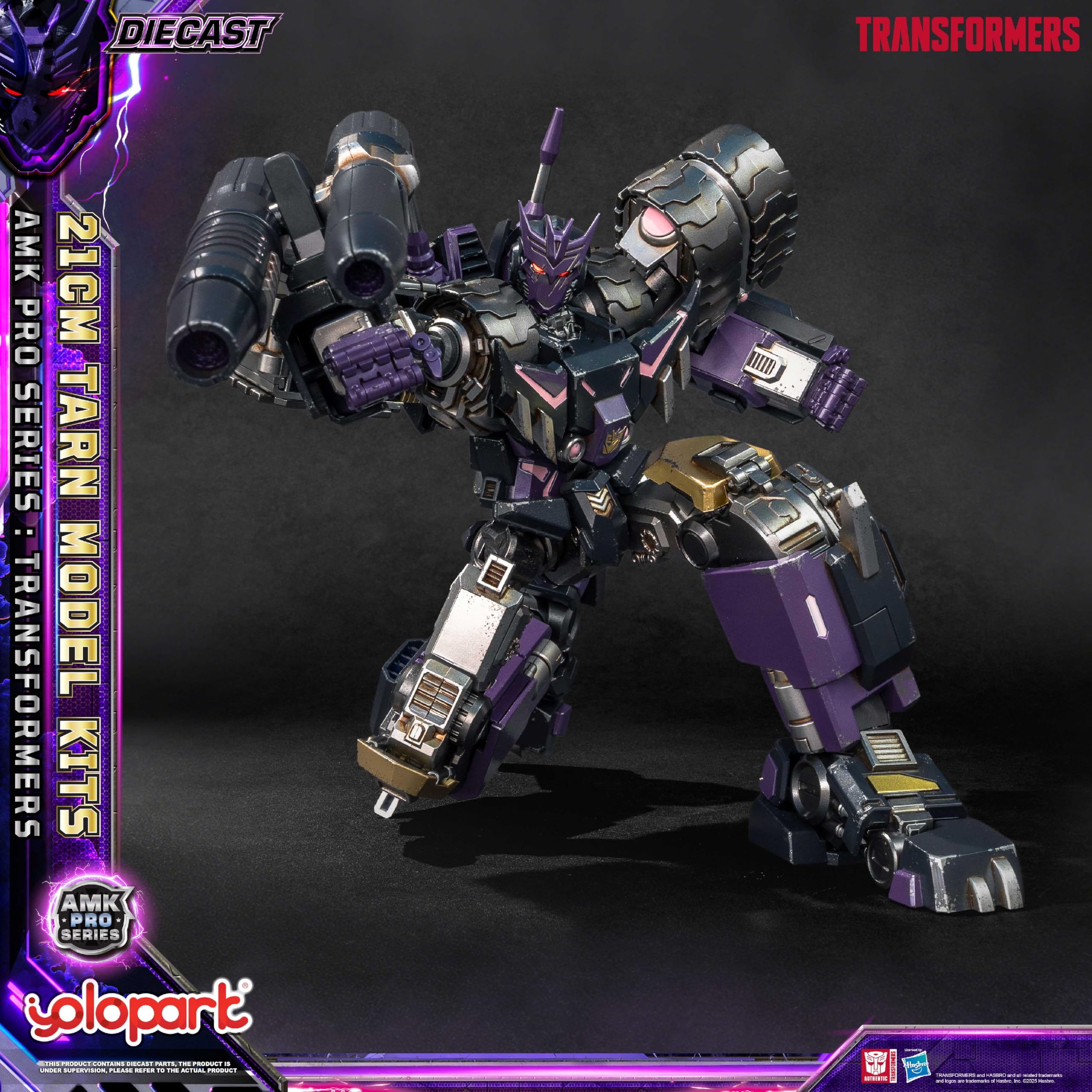 YOLOPARK Transformers Toy IDW Tarn - Statuina d'azione, 21 cm, articolo da collezione altamente articolato AMK Pro serie Tarn e Nichel, kit di modellismo con controllo magnetico LED per persone a
