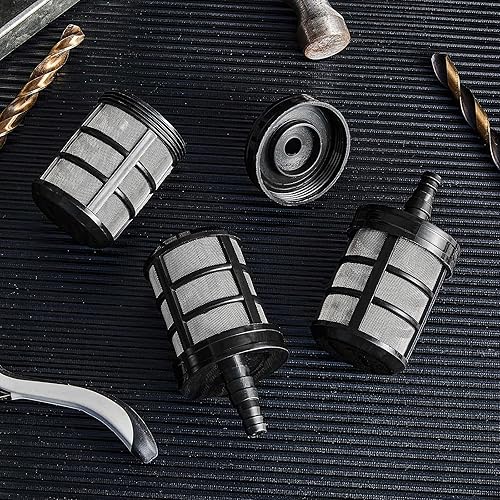 Miniatura 7 de Tondiamo 4 filtros de manguera para el hogar, bomba de agua, filtro de sedimento, 50 malla, manguera de acero inoxidable, filtro de agua, filtro de