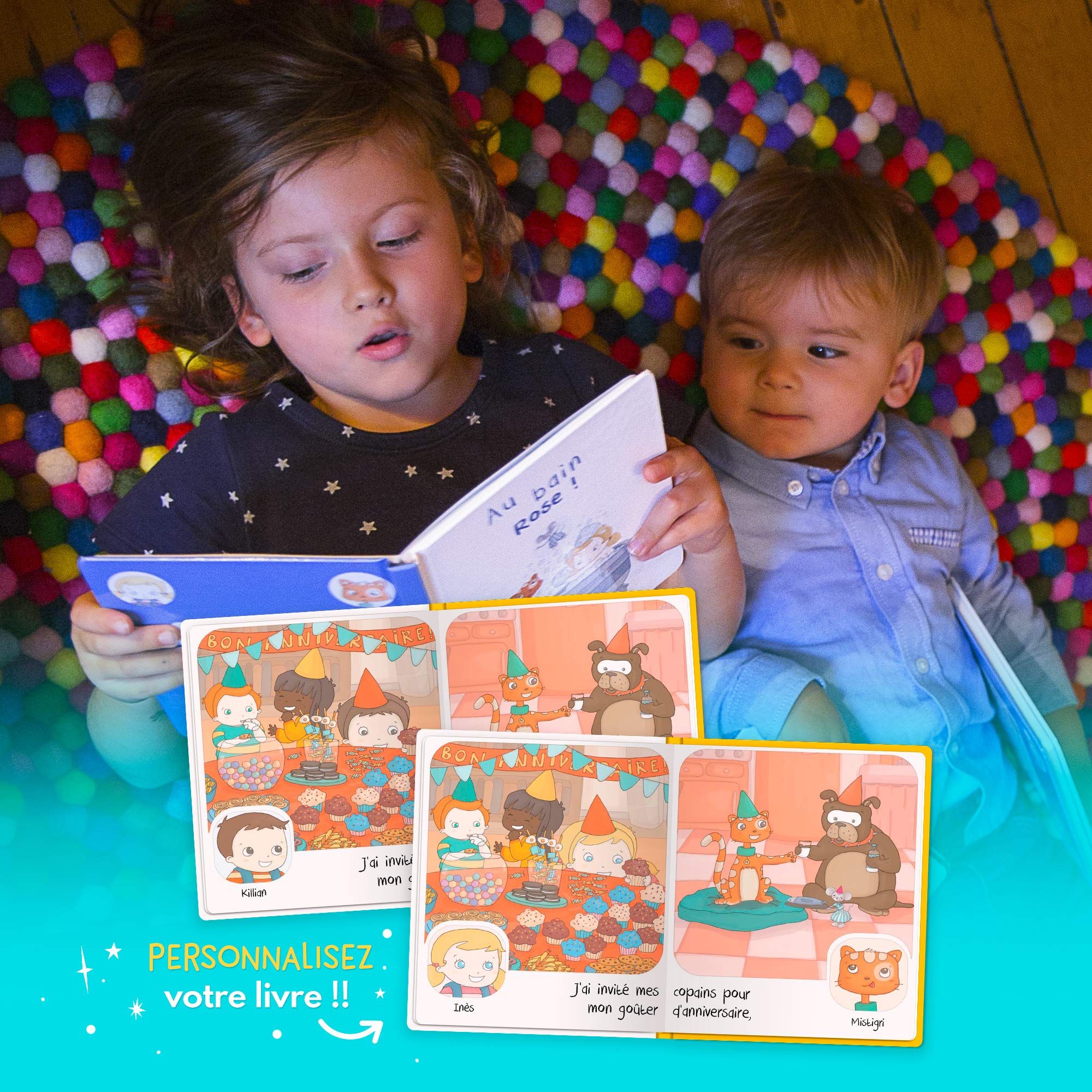 Livre Enfant - Livre Personnalisé avec Prénom - Idée Cadeau – Bon Anniversaire – de 0 à 3 ans – 22 Pages