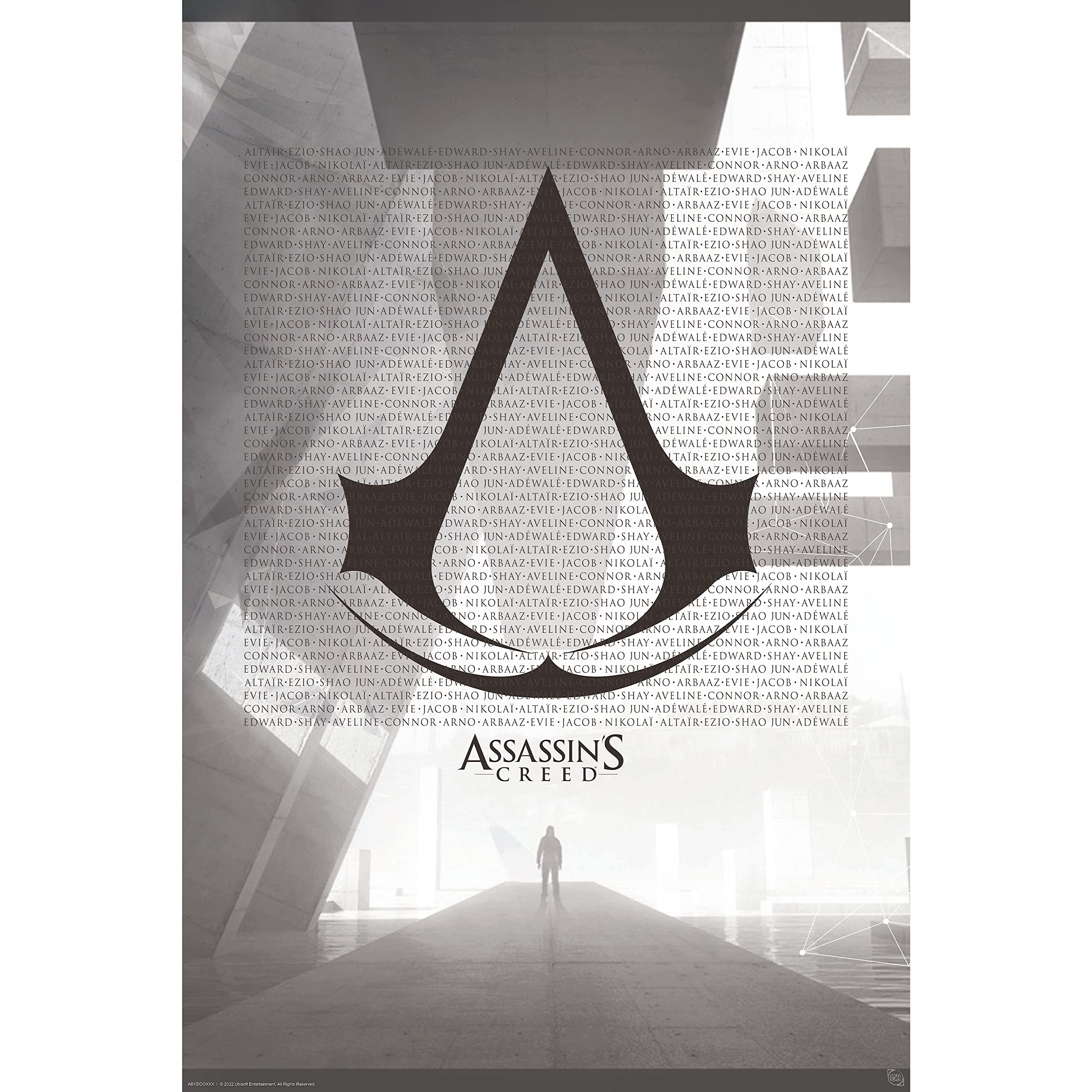 Abystyle Grey Gbeye - Assassin's Creed Poster Crest & Animus 91.5 X 61 Cm