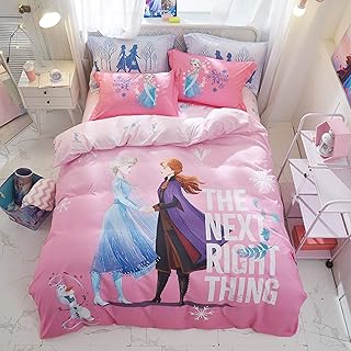 Jacoble Casa 100% Cotton Kids Bedding Set Girls Frozen Elsa and Anna Princesses  - Compare price