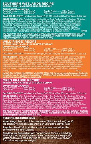 Miniatura 5 de Rachael Ray Nutrish PEAK Alimento para perros húmedos densos 35 onzas tubos sin granos