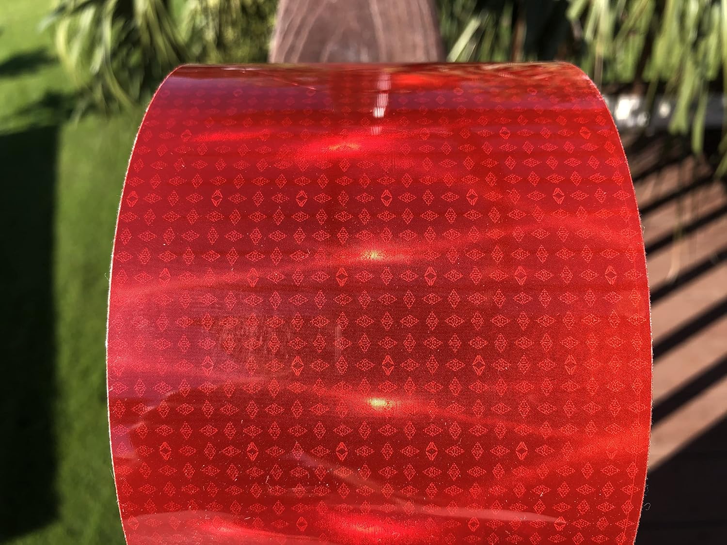 Oralite V82 Red Reflective Tape Brightest Colored Tape on Market (900+ Candelas) Orafol Reflexite Safety Tape (4" Inch, 5' Feet)