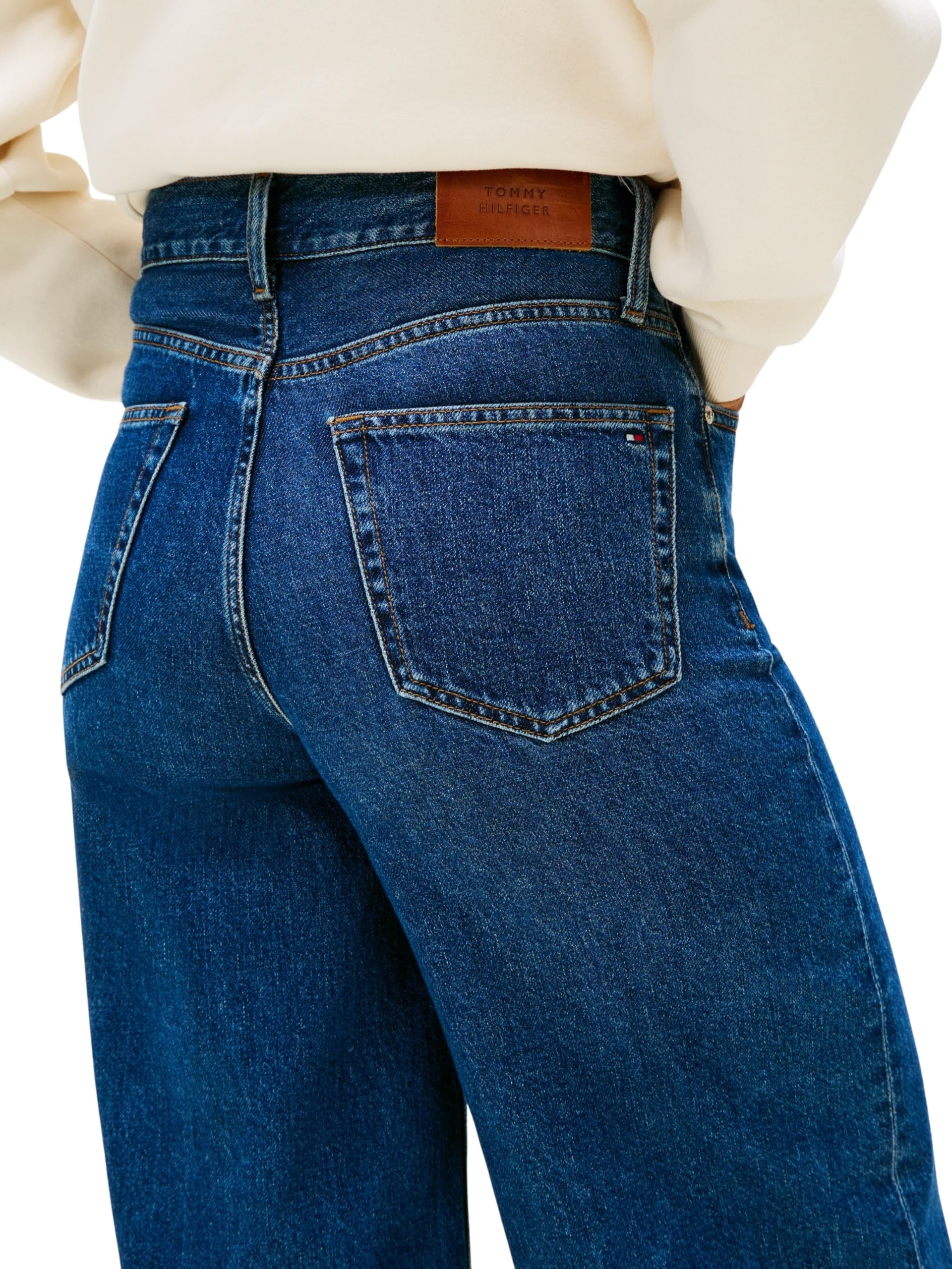 Tommy Hilfiger Damen Andere Jeans DNM EMI 70's Wide Leg Hw Ww0ww47695