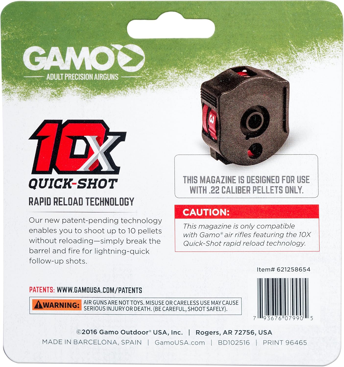 Gamo 621258654 Gamo 10X Quick-Shot compatible with Gamo : Sports & Outdoors