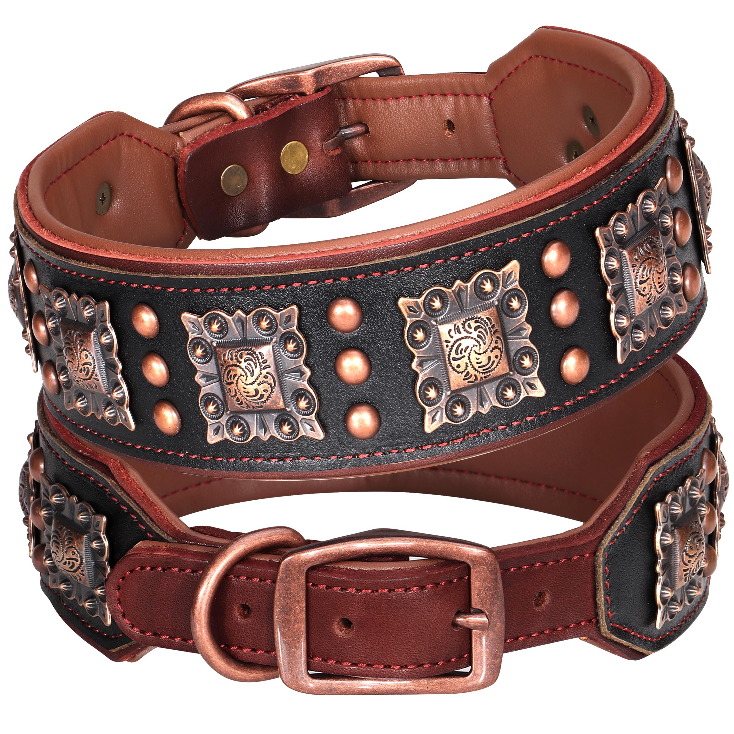 PET ARTIST Leather Dog Collar