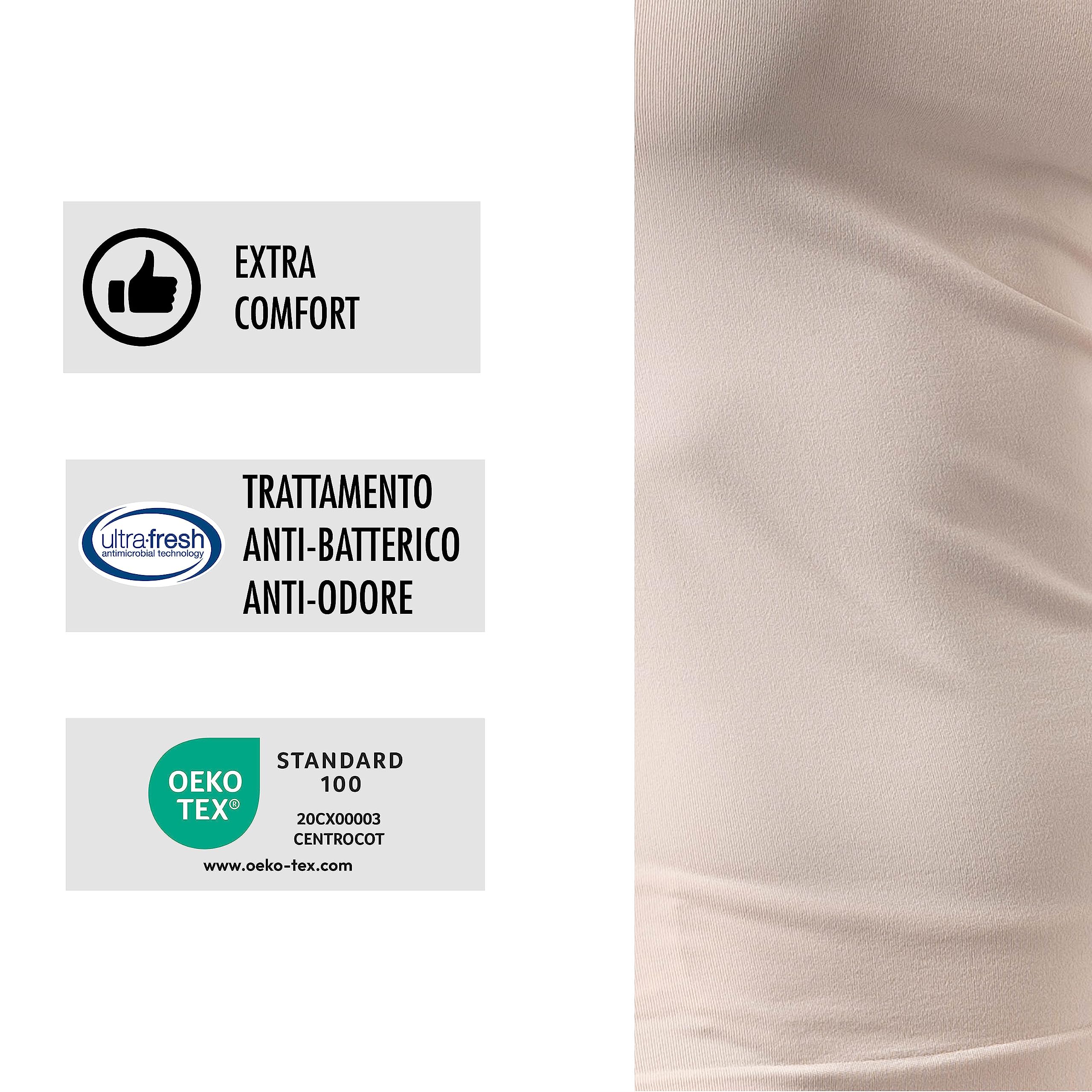 Risalti Reggiseno Senza Ferretto Spalla Stretta 3 pz - Bralette Donna Senza Cuciture ed Etichette, Reggiseno Donna in Microfibra Elasticizzata, Brassiere, Top Morbido, Intimo - Made in Italy