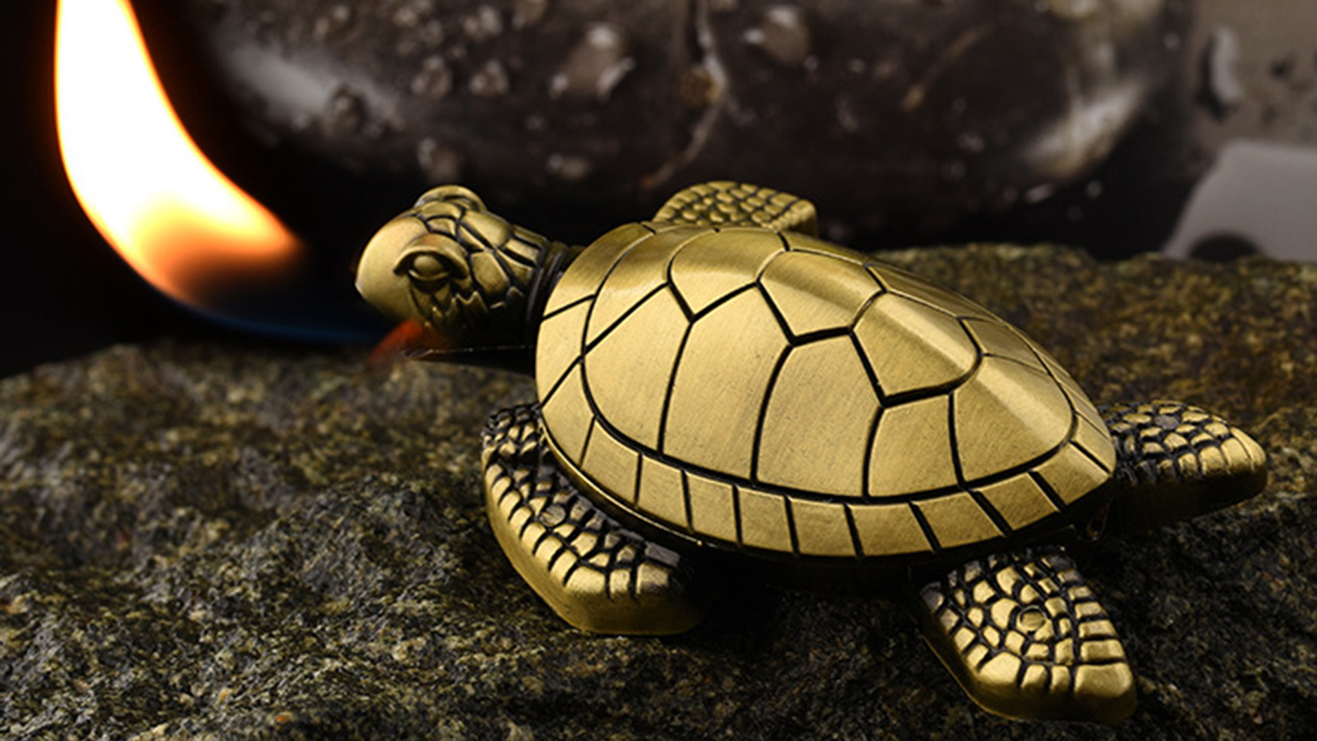 Encendedor Tortuga Llama Suave Recargable de Butano miniatura 7