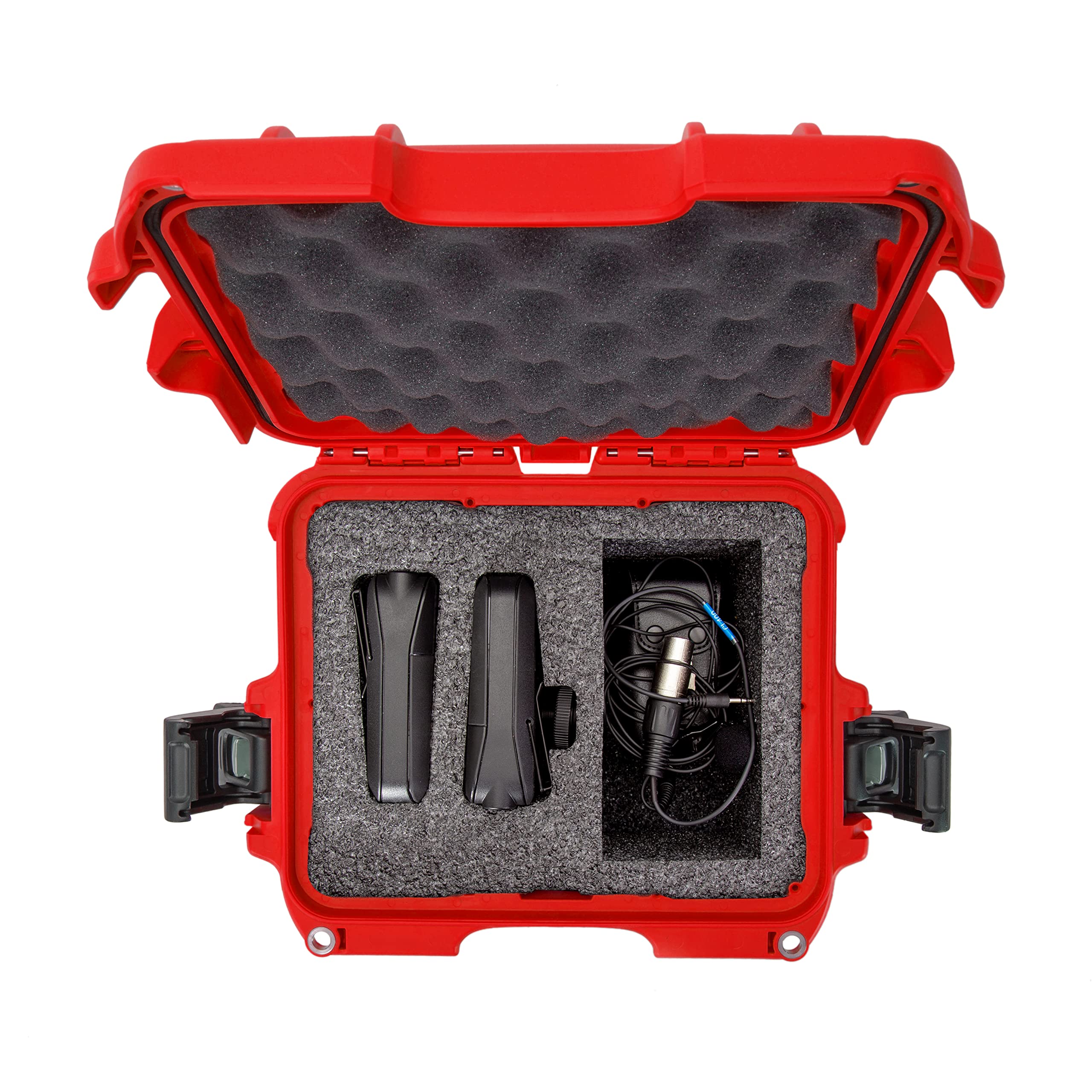 Nanuk 905 wasserdichter Hartschalenkoffer mit Schaumstoffeinlage für RodeLink Wireless Kit – Rot