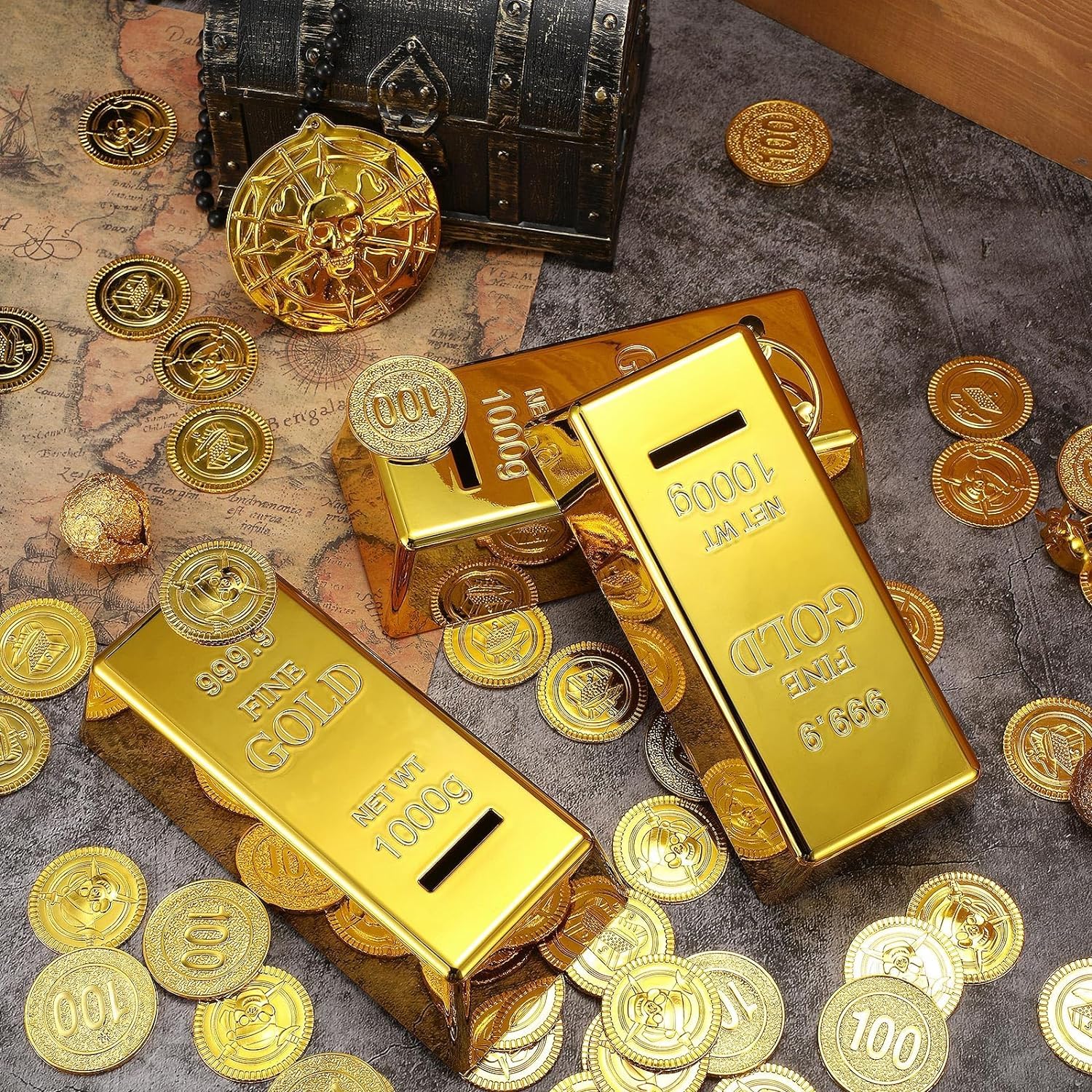 Goldbarren-Spardose Aus Kunststoff – Cooles Design Zum Geldsparen & Als Geschenk