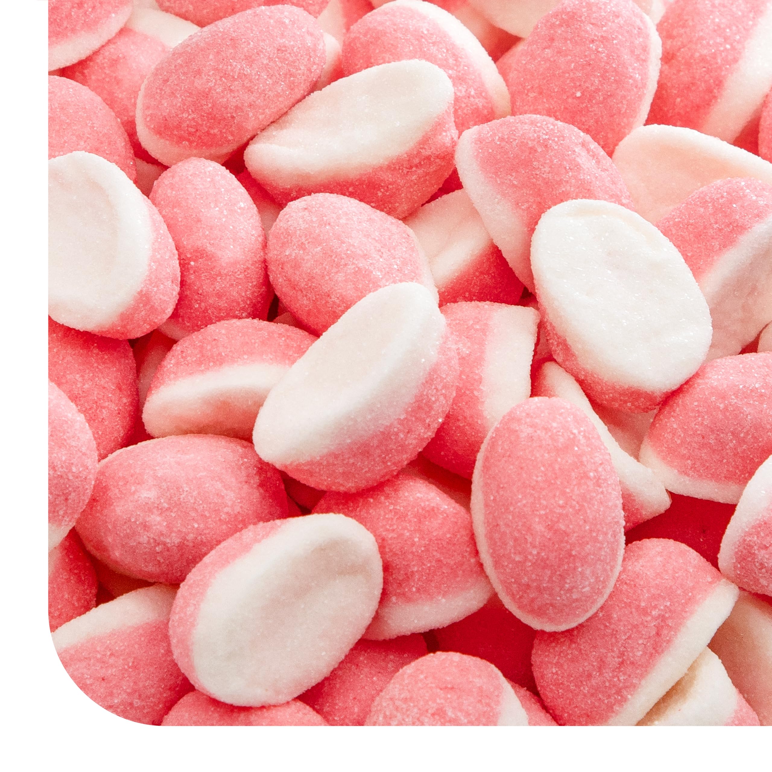 Strawberry Puffy Gummy Candy - 1 Pound Pack - Gender Reveal Strawberry Gummies - Pink Cloud Candy for Baby Showers, Buffets & Dessert Decorating -