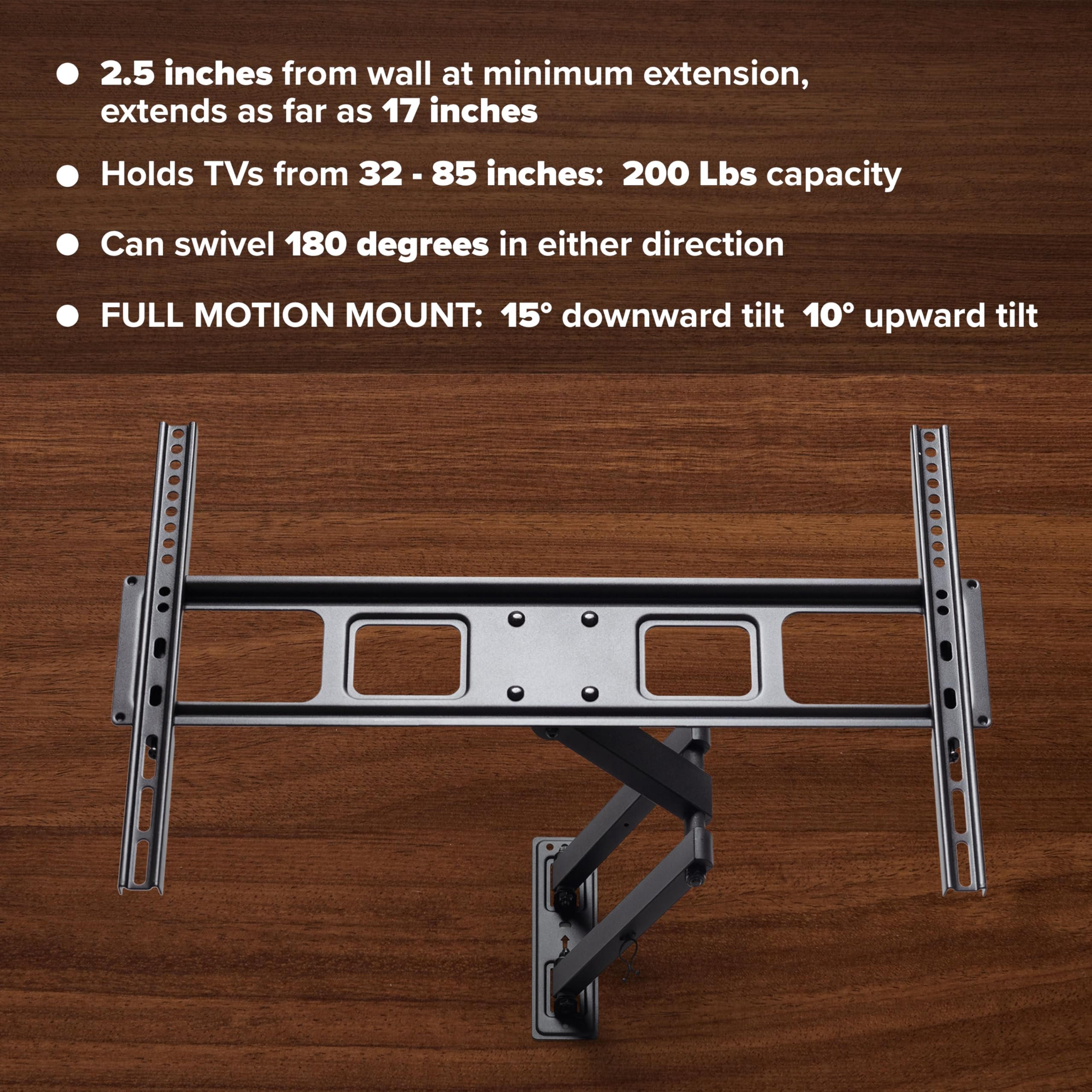 Amazon.com: GForce GF-P1124-1096 Full Motion Tilt & Swivel TV Wall