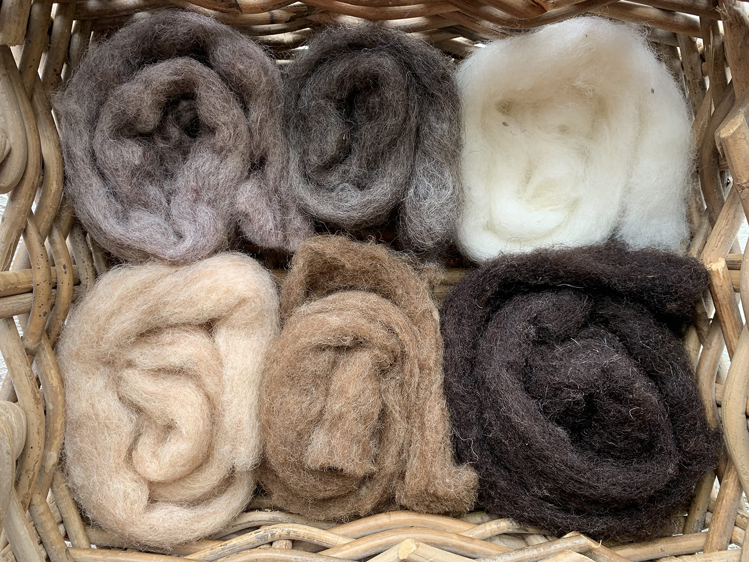 heidifeathers 'Creature Mix' Carded Wool Slivers