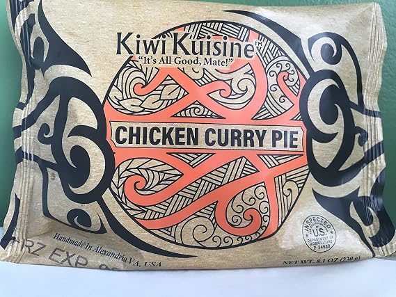 All Natural New Zealand Style Chicken Curry Meat Pies - 1 Dozen