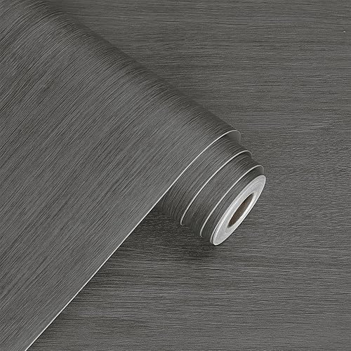 WESTICK Papel adhesivo de madera gris para escritorio, papel tapiz de madera, cubiertas de gabinetes, encimeras de despegar y pegar, envoltura de