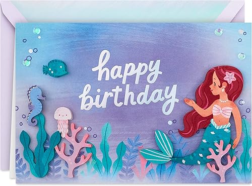 Miniatura 1 de Hallmark Tarjeta de cumpleaños exclusiva para niñas (sirena)