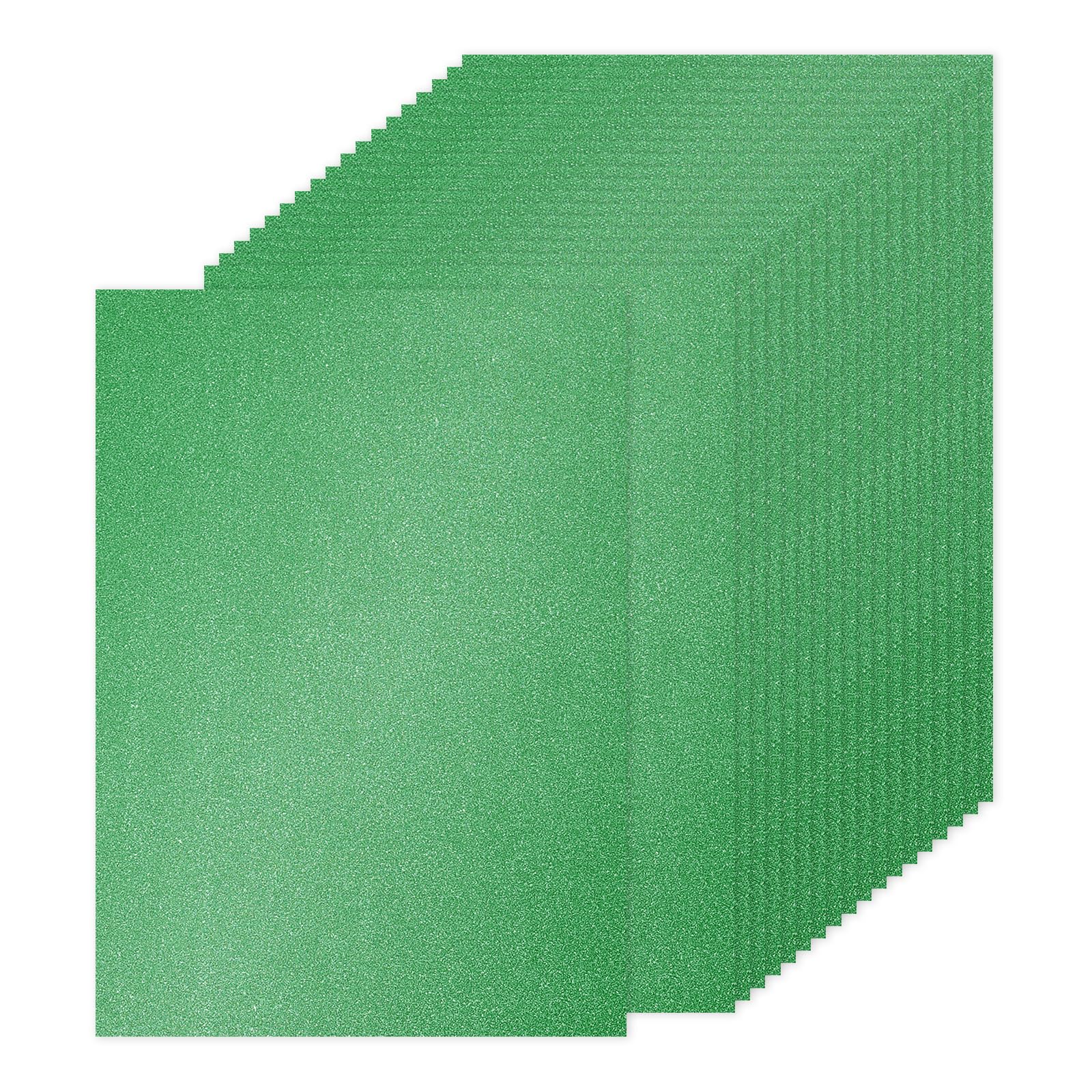 PATIKIL 60Sheets Green Glitter Cardstock Paper