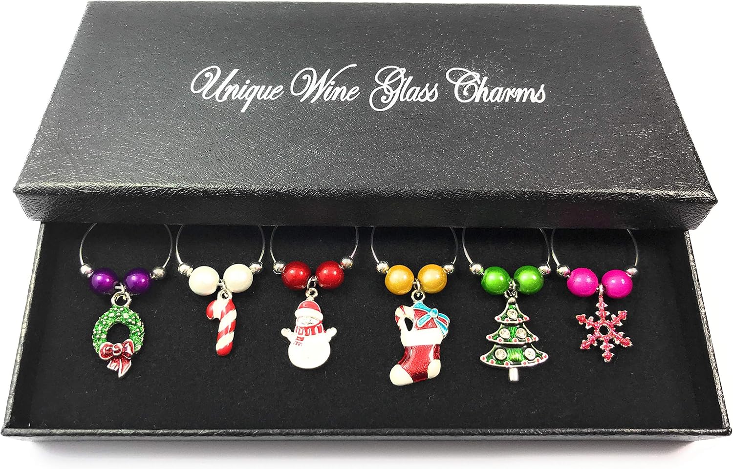 New York Design Wine Glass Charms With Gift Box - View #6