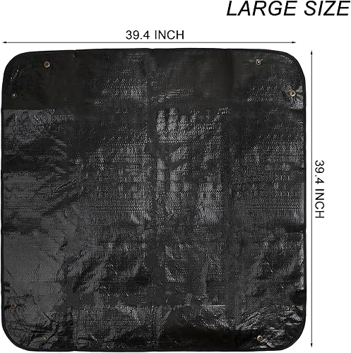 Miniatura 2 de HILAZA Tapete de trasplante de plantas, 39.4 pulgadas, impermeable, para plantas de interior, tapete portátil grande para plantación de jardín,