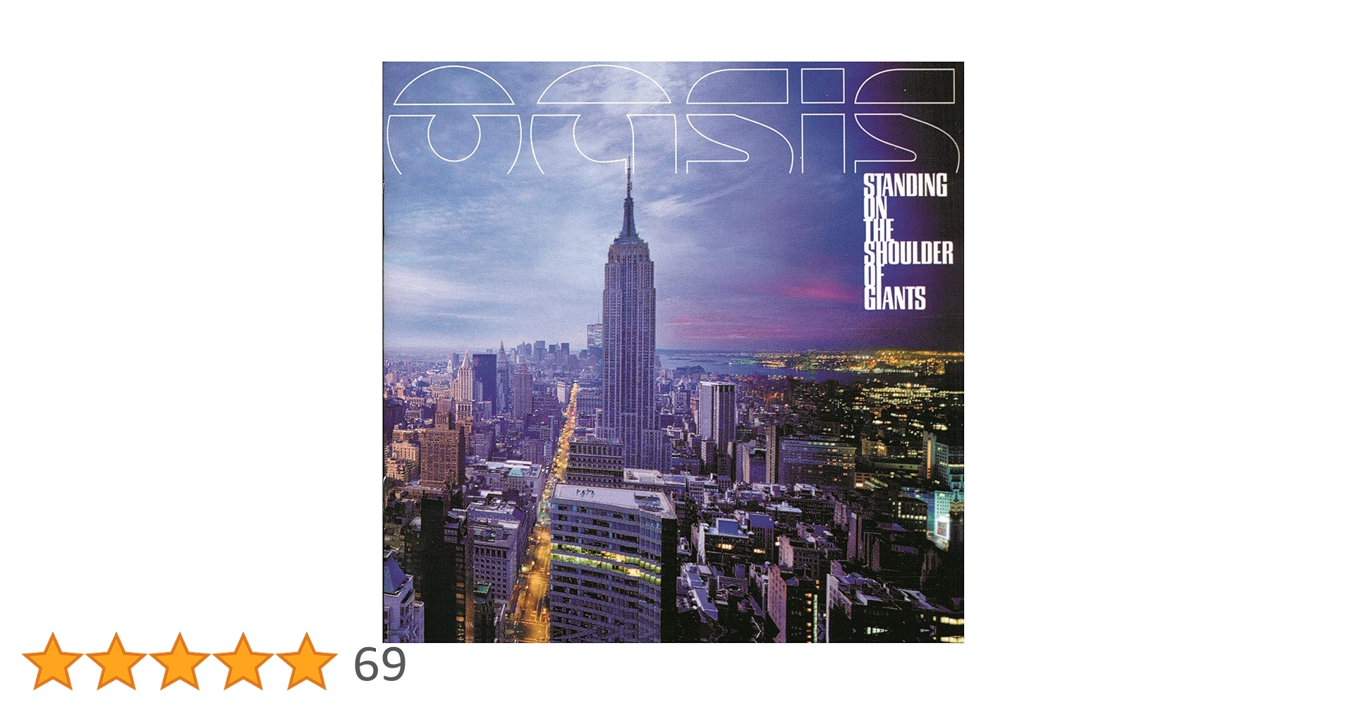 洋楽 Standing On The Shoulder Of Giants 25th Oasis - Standing On the Shoulder Of Giants 25th Anniversary