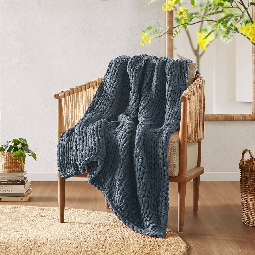 Amazon.com: Madison Park Casual Acrylic Chunky Twice Knit