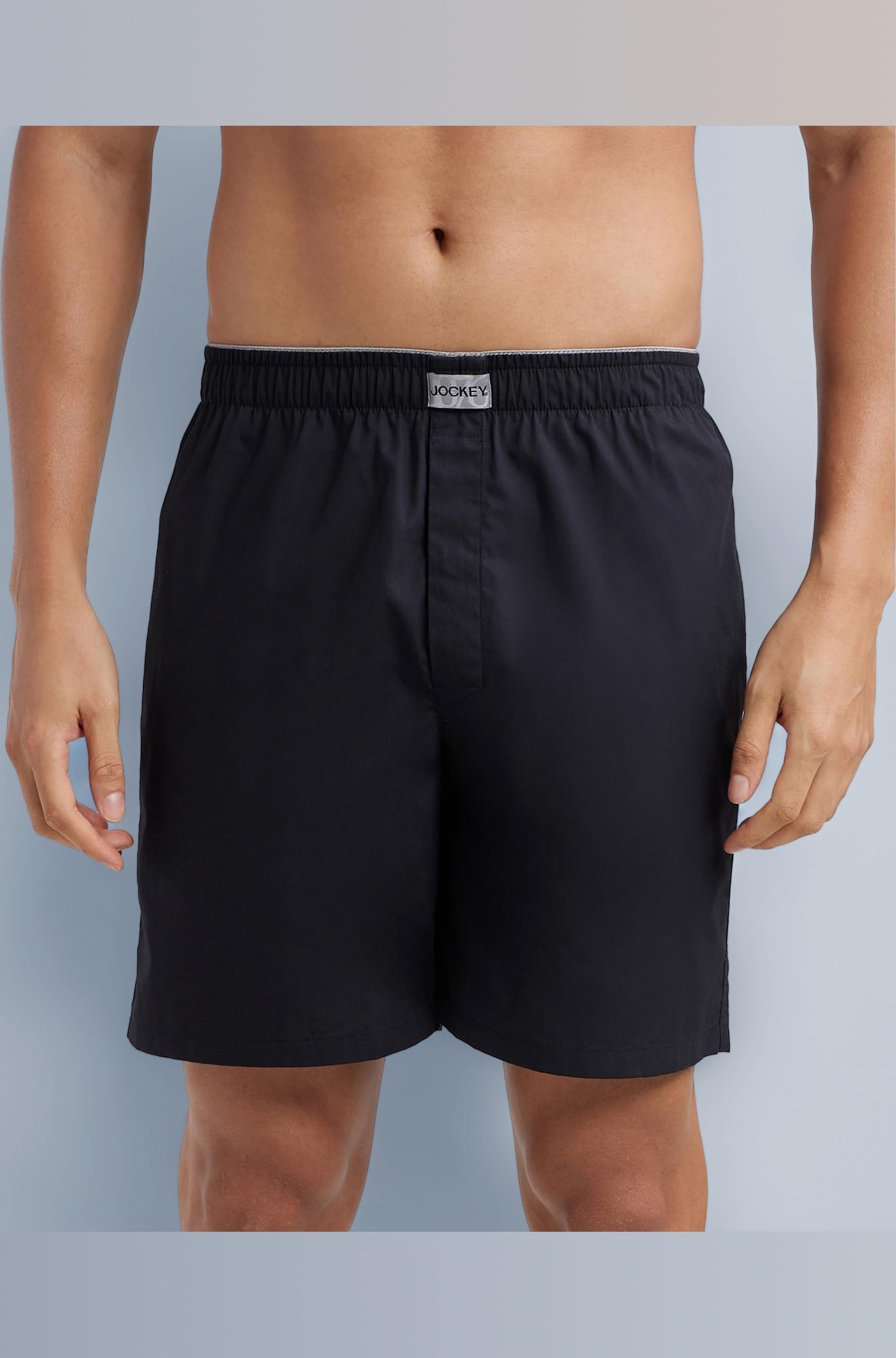 Jockey MC10 Men's Super Combed Mercerized Cotton Woven Fabric Boxer Shorts