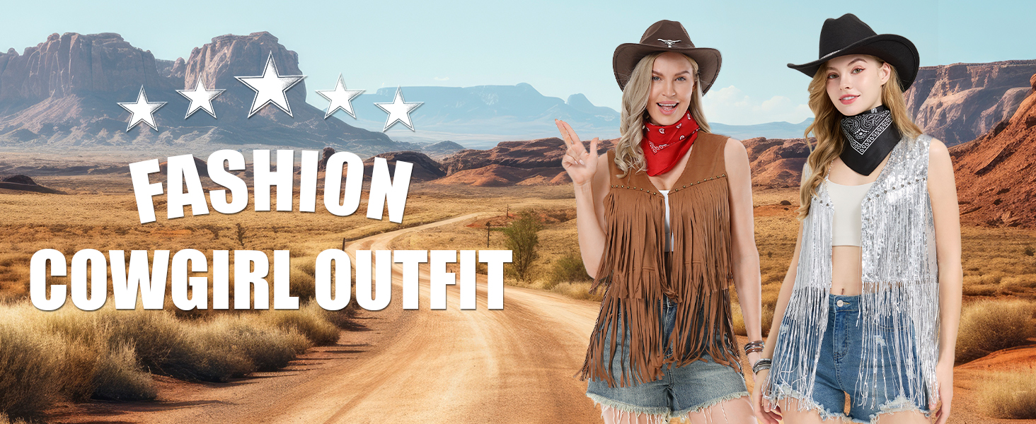 Amazon.com: Changchupsem Western Cowgirl Costume for Women  display picture 1