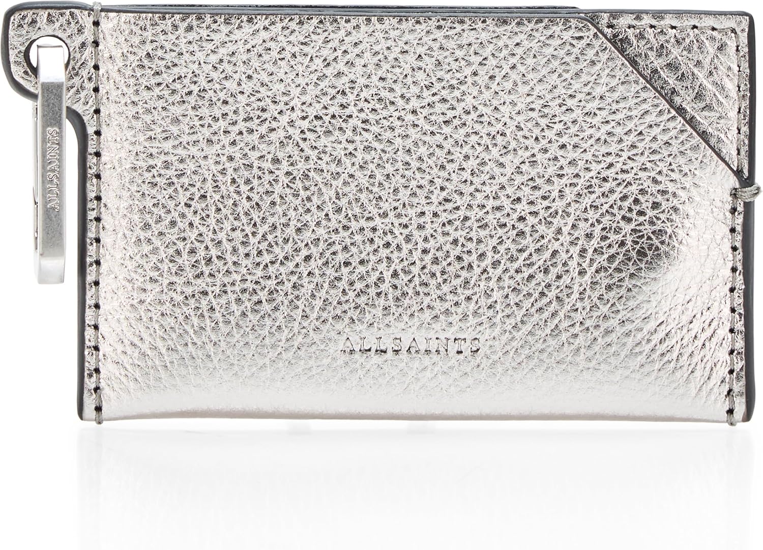 AllSaints Women's Handbag Hex Cardholder Silver