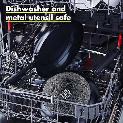 Miniatura 5 de GreenPan SmartShape - Sartén antiadherente de cerámica saludable, 11 pulgadas, sin PFAS, apta para lavavajillas, color negro