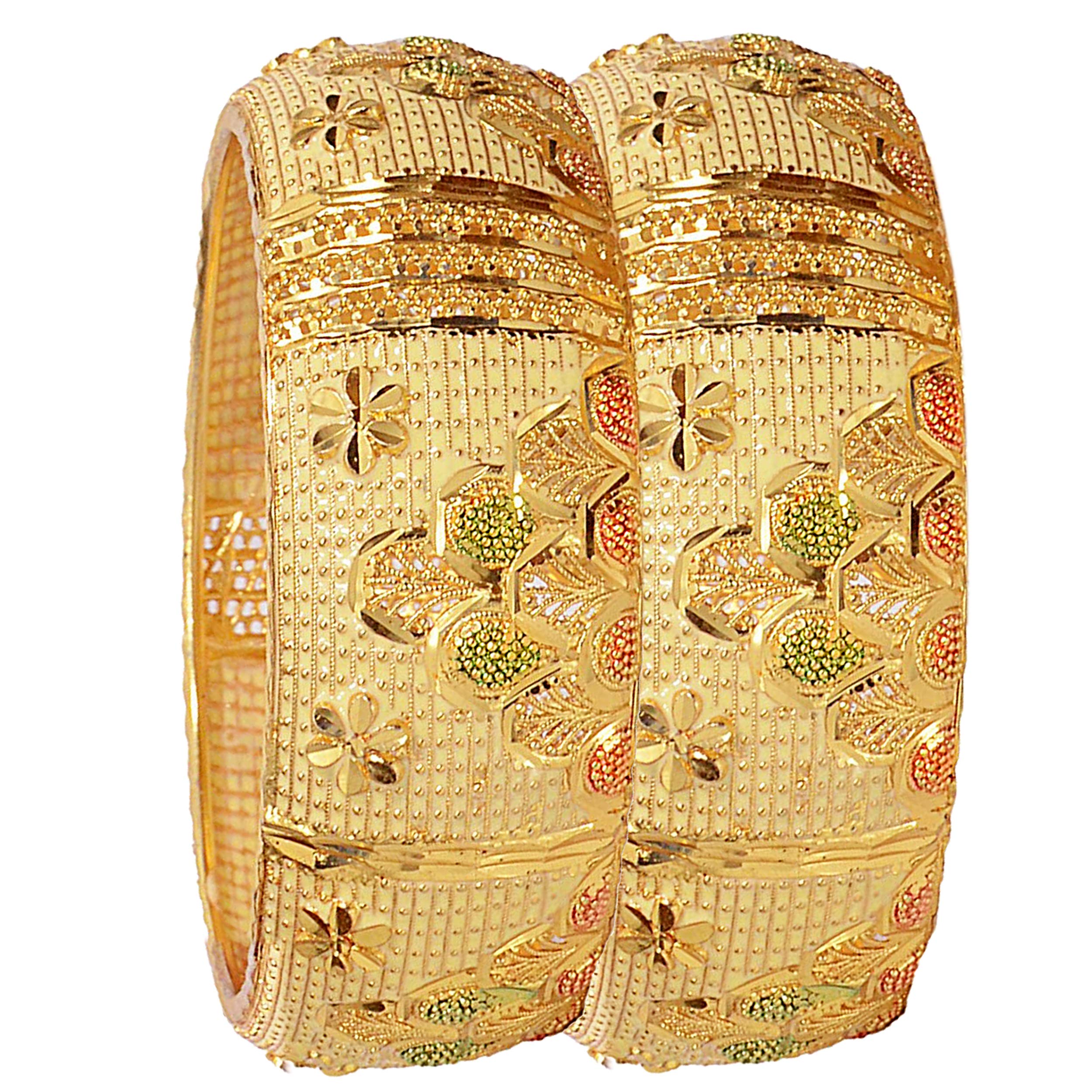 Mansiyaorange Hand Meena Multi Color Broad Bangles For Women(2.8) (B07G26MK14) Amazon Price History, Amazon Price Tracker