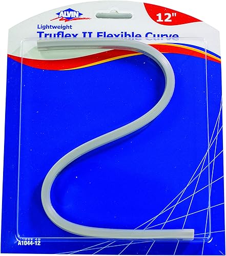 Miniatura 6 de ALVIN - Truflex, curva flexible de aluminio ligero, regla de dibujo multiusos para dibujo, planificación y diseño, ideal para estudiantes y