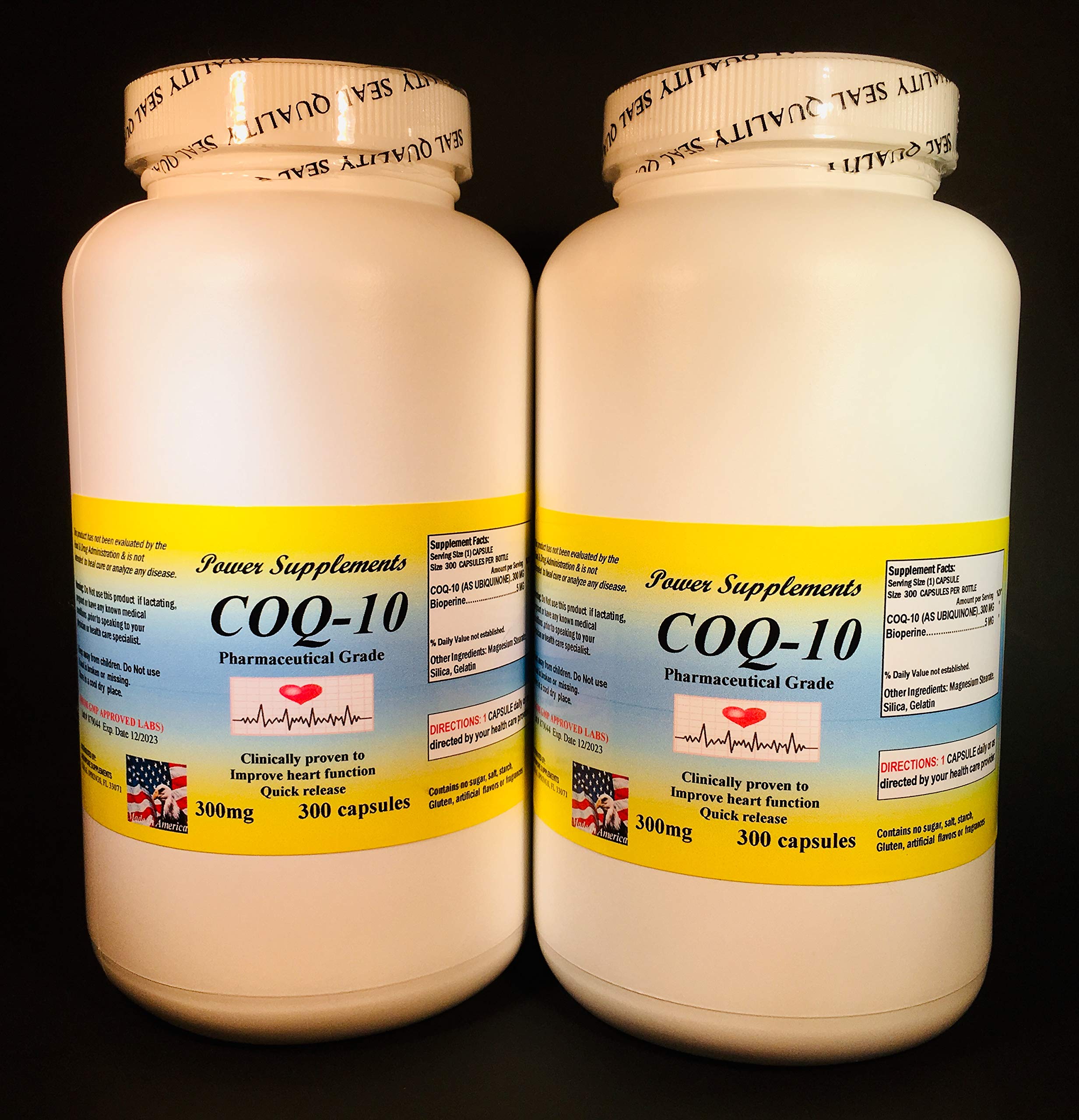 CoQ-10 q10 co-Enzyme, Anti-Aging 300mg - 600 (2x300) Capsules