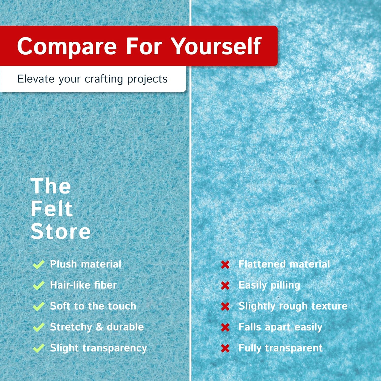 The Felt Store Craft Felt Assorted Sheets - 9" x 12" - Felt Fabric for DIY Arts & Crafts, Decorations - Soft and Durable Craft Felt - Multi-Purpose Crafting & Embroidery Material