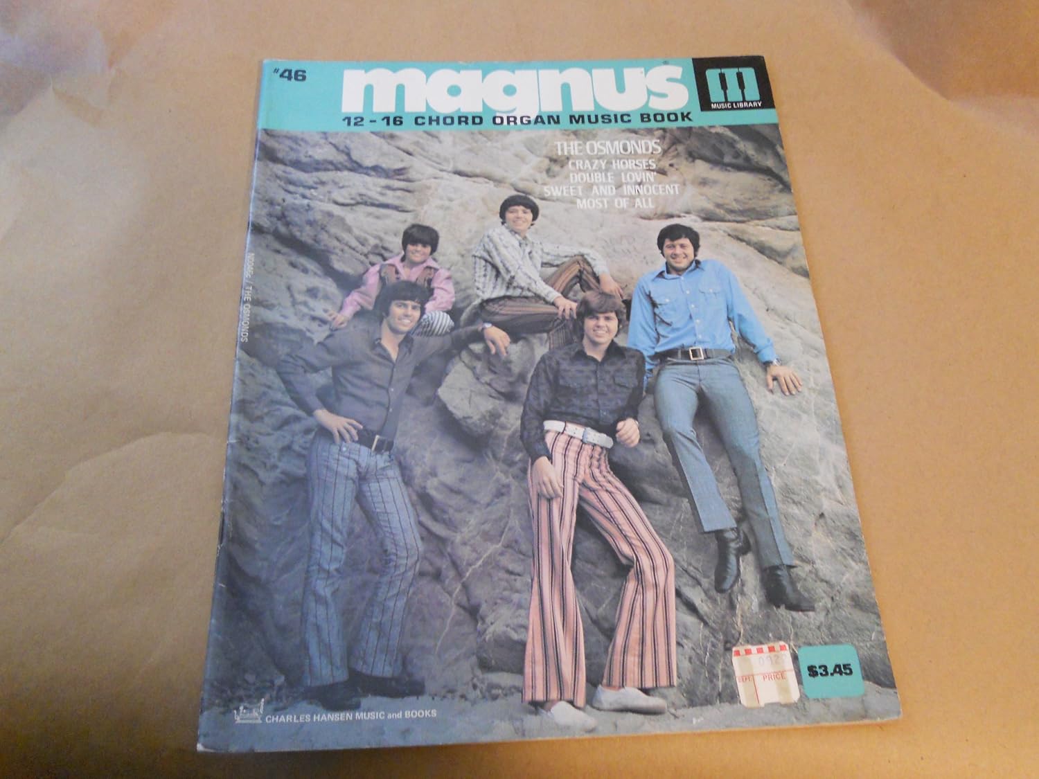 Magnus Chord 12 16 Organ Book No. 46 The Osmonds charles hansen