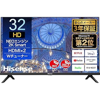 Amazon | Hisense 32V型 ハイビジョン 液晶 テレビ 32A40H