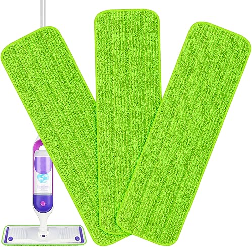 Miniatura 1 de 3 almohadillas reutilizables para trapeador compatibles con Swiffer PowerMop, almohadillas de microfibra de 15 pulgadas para trapeador de suelo,