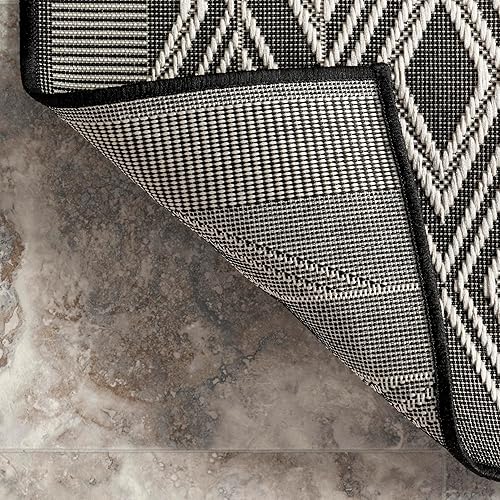 Miniatura 10 de Rugs USA x Lauren Liess Diamondback - Alfombra de pasillo para interiores y exteriores, 2 x 8 pies, color natural