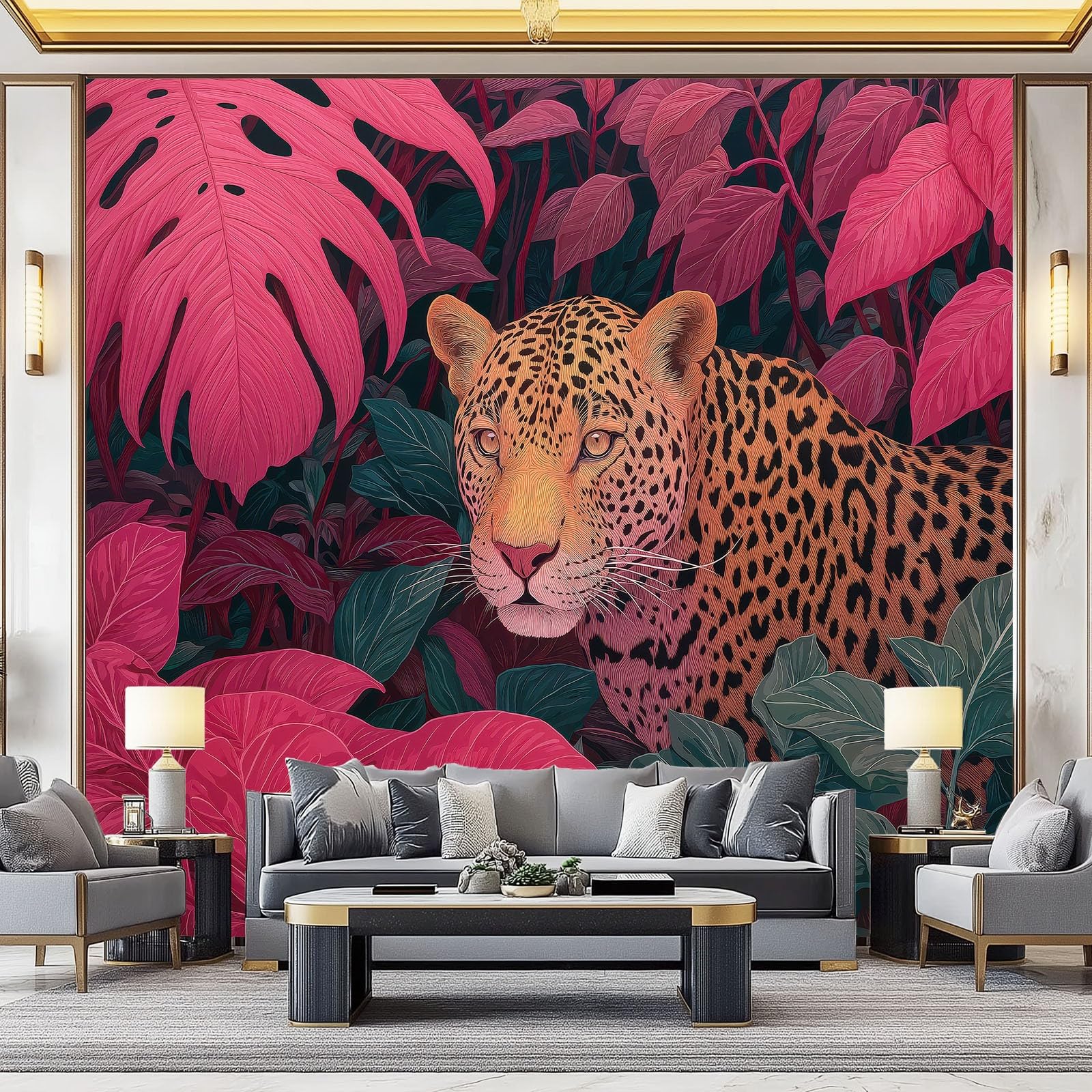 Fresque XXL murale intissée au design nature moderne haut de gamme